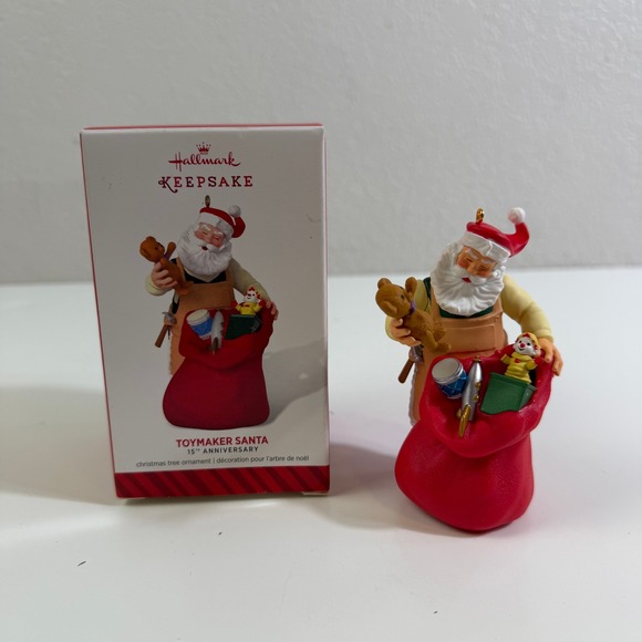 Hallmark Other - Hallmark Keepsake Toymaker Santa 15th Anniversary 2014 Special Edition Ornament